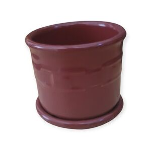 Longaberger Crock Paprika Red Pottery